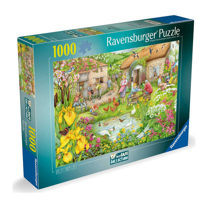 Cosy Cafe No. 3: Farm Cafe 1000 piece jigsaw puzzle by Ravensburger, alternate view