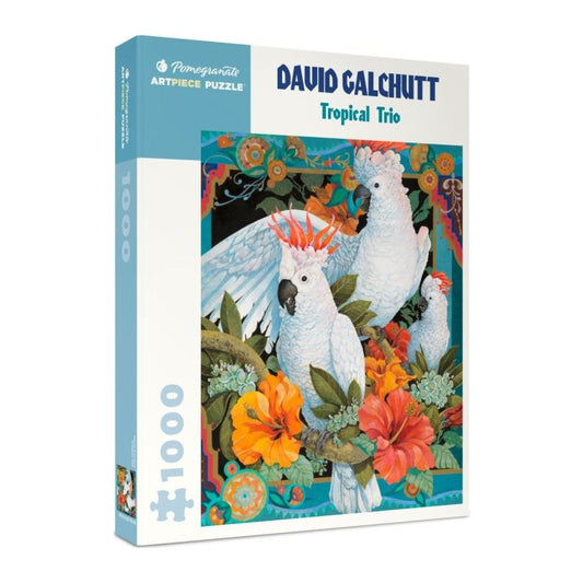 David Galchutt: Tropical Trio 1000 piece jigsaw puzzle by Pomegranate