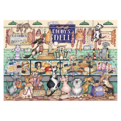 Digby's Deli 1000 piece jigsaw puzzle by Ravensburger, alternate view