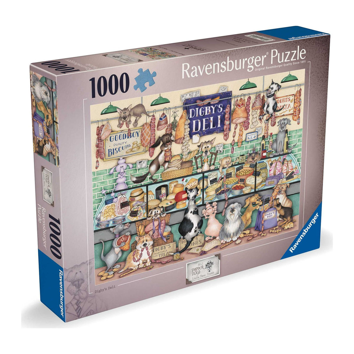 Digby's Deli 1000 piece jigsaw puzzle by Ravensburger, alternate view