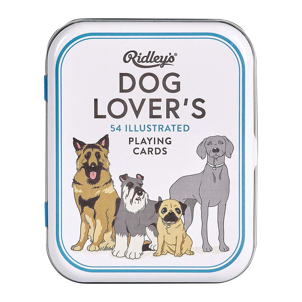 Dog Lover's Playing Cards in Metal Tin by Ridleys