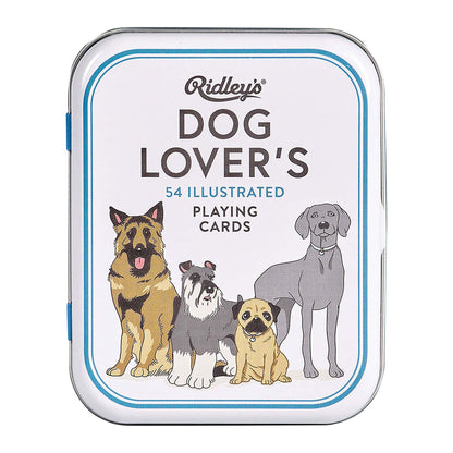 Dog Lover's Playing Cards in Metal Tin by Ridleys