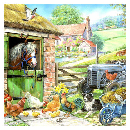 Down on the Farm 250 large piece jigsaw puzzle by House of Puzzles, alternate view