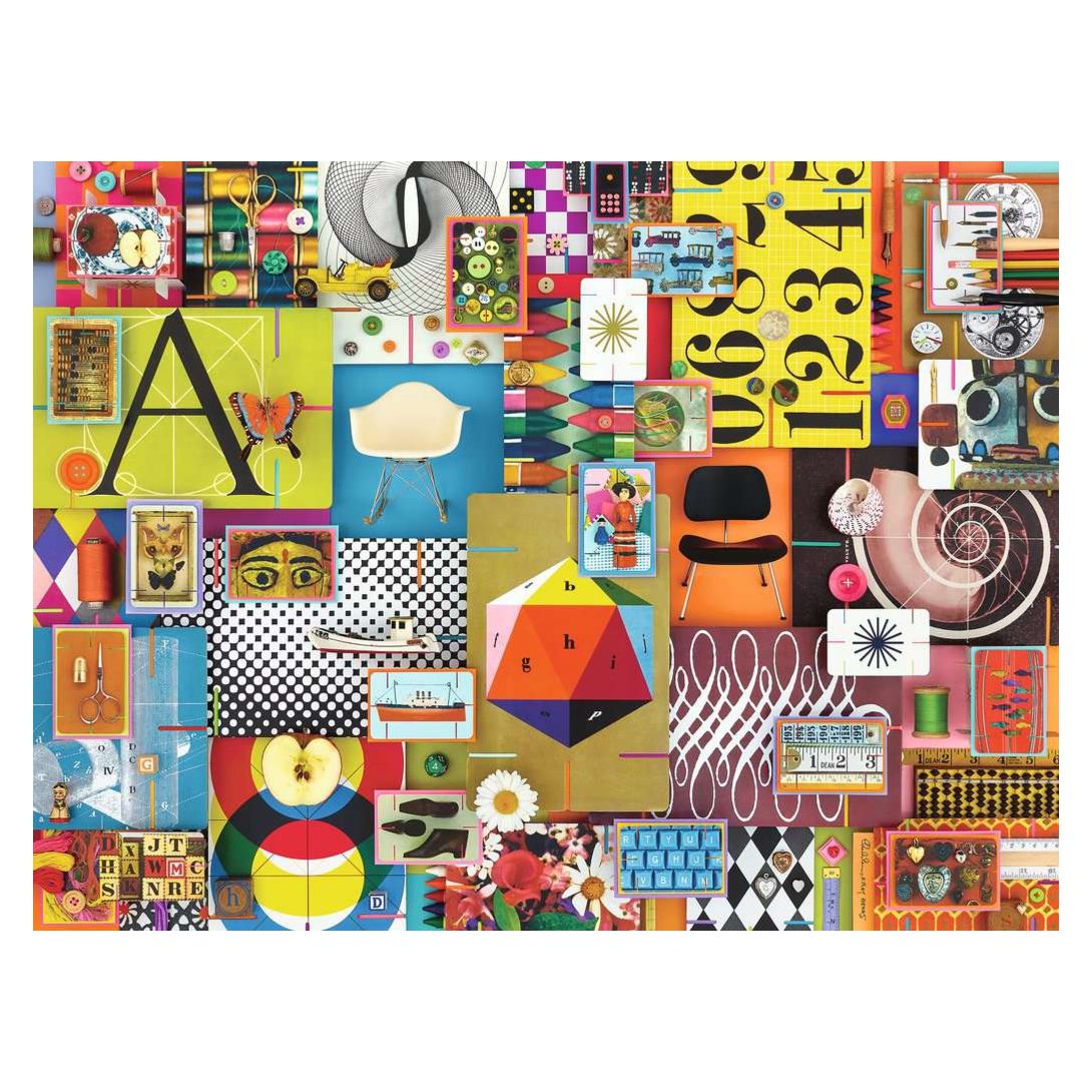 Eames House of Cards 1500 piece jigsaw puzzle by Ravensburger, alternate view