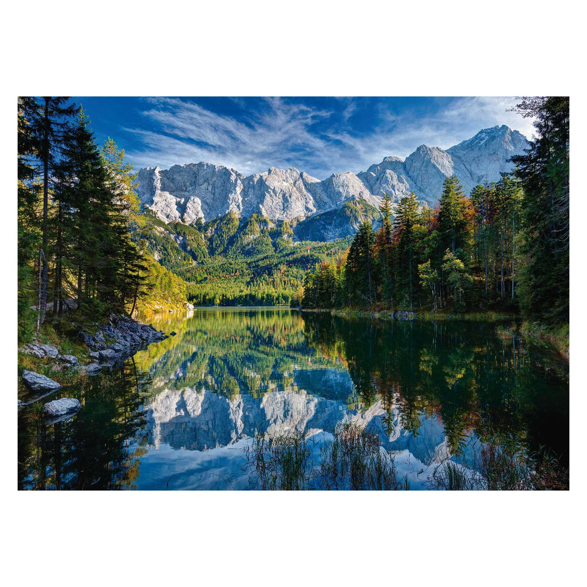 Eib Lake, Germany 1000 piece jigsaw puzzle by Ravensburger, alternate view