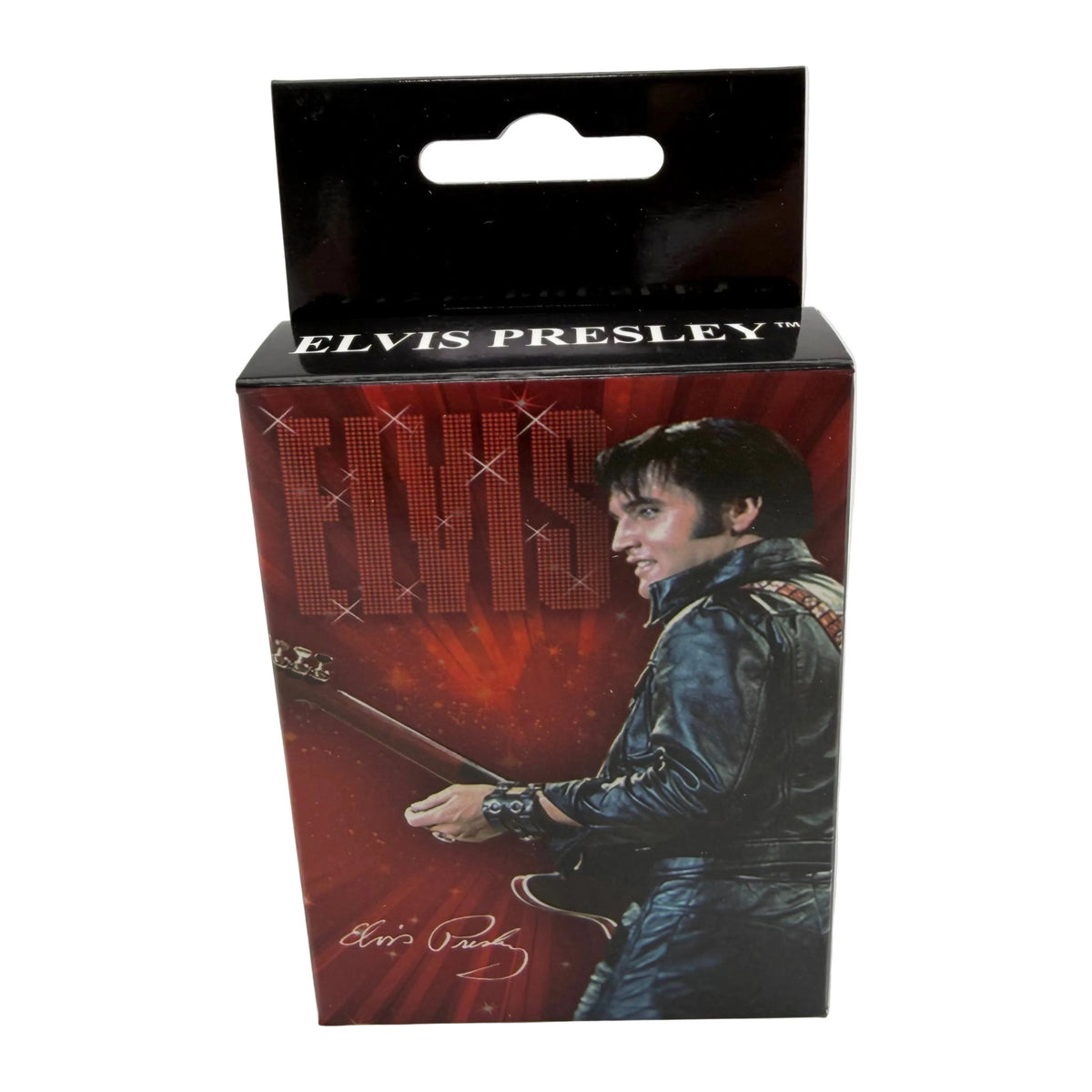 Elvis Presley Black Leather Playing Cards by Ocean Peak