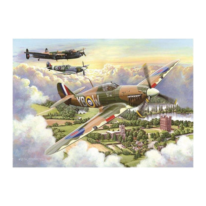 Final Approach 500 large piece jigsaw puzzle by House of Puzzles, alternate view