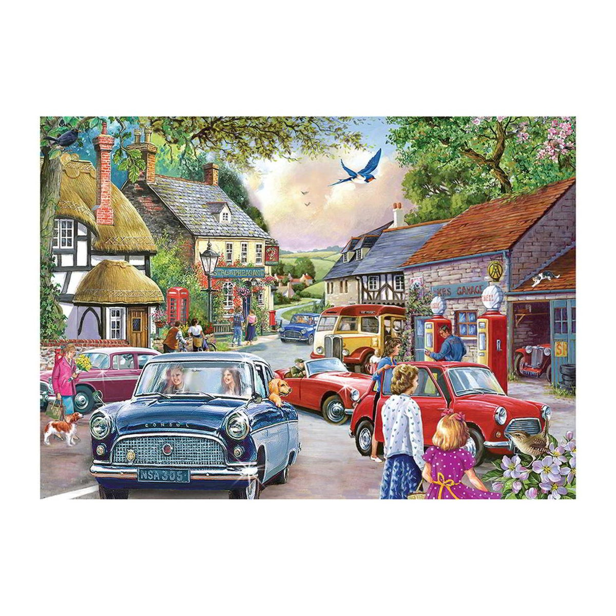 Five Bob a Gallon 1000 piece jigsaw puzzle by House of Puzzles