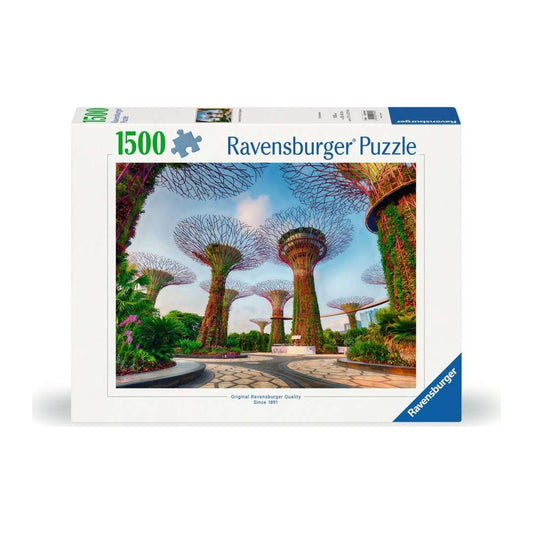 Gardens by the Bay, Singapore 1500 piece jigsaw puzzle by Ravensburger