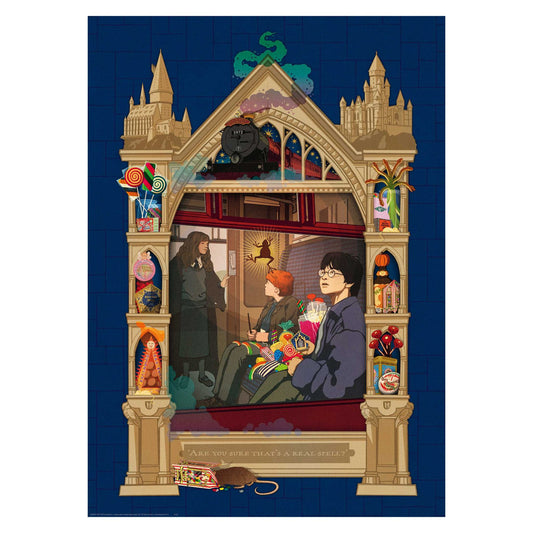 Harry Potter: The Way to Hogwarts 1000 piece jigsaw puzzle by Ravensburger, alternate view