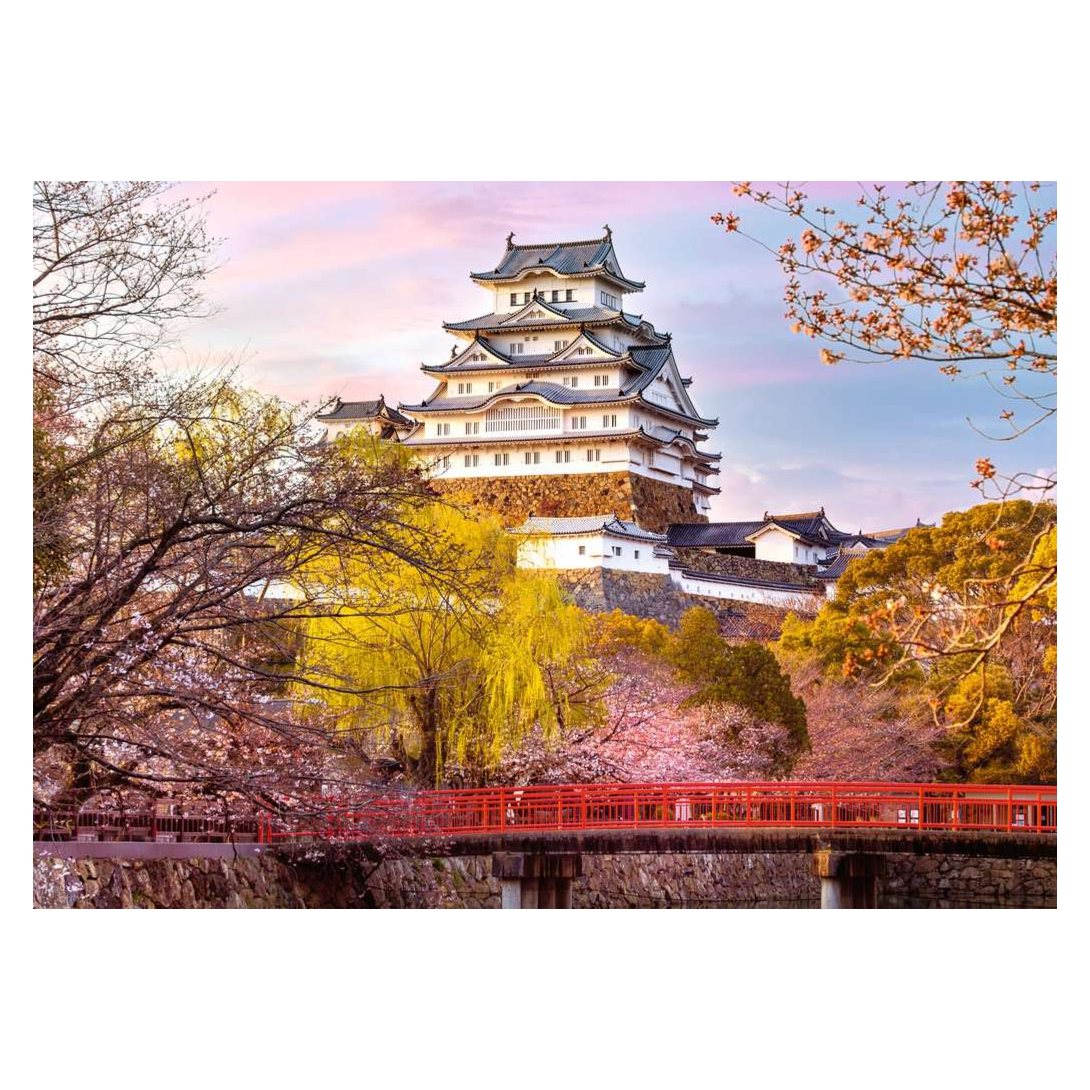 Himeji Castle, Japan 1000 piece jigsaw puzzle by Ravensburger, alternate view