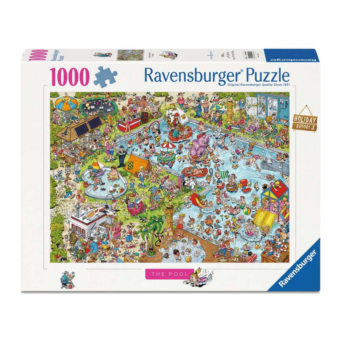 Holiday Resort No. 3: The Pool 1000 piece jigsaw puzzle by Ravensburger