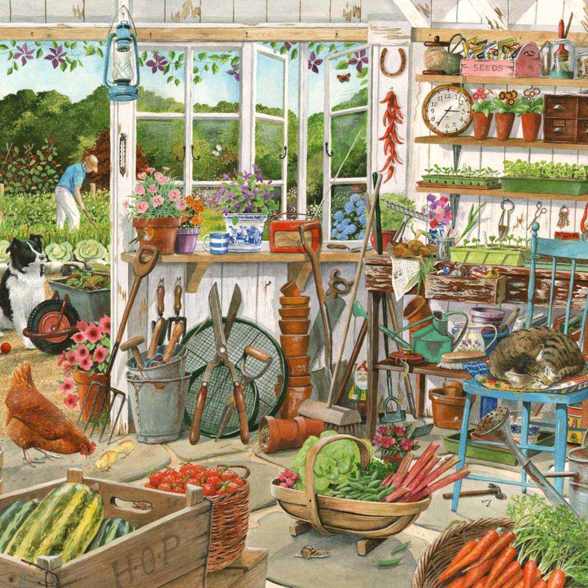 Potting Shed - 1000 Piece - House of Puzzles