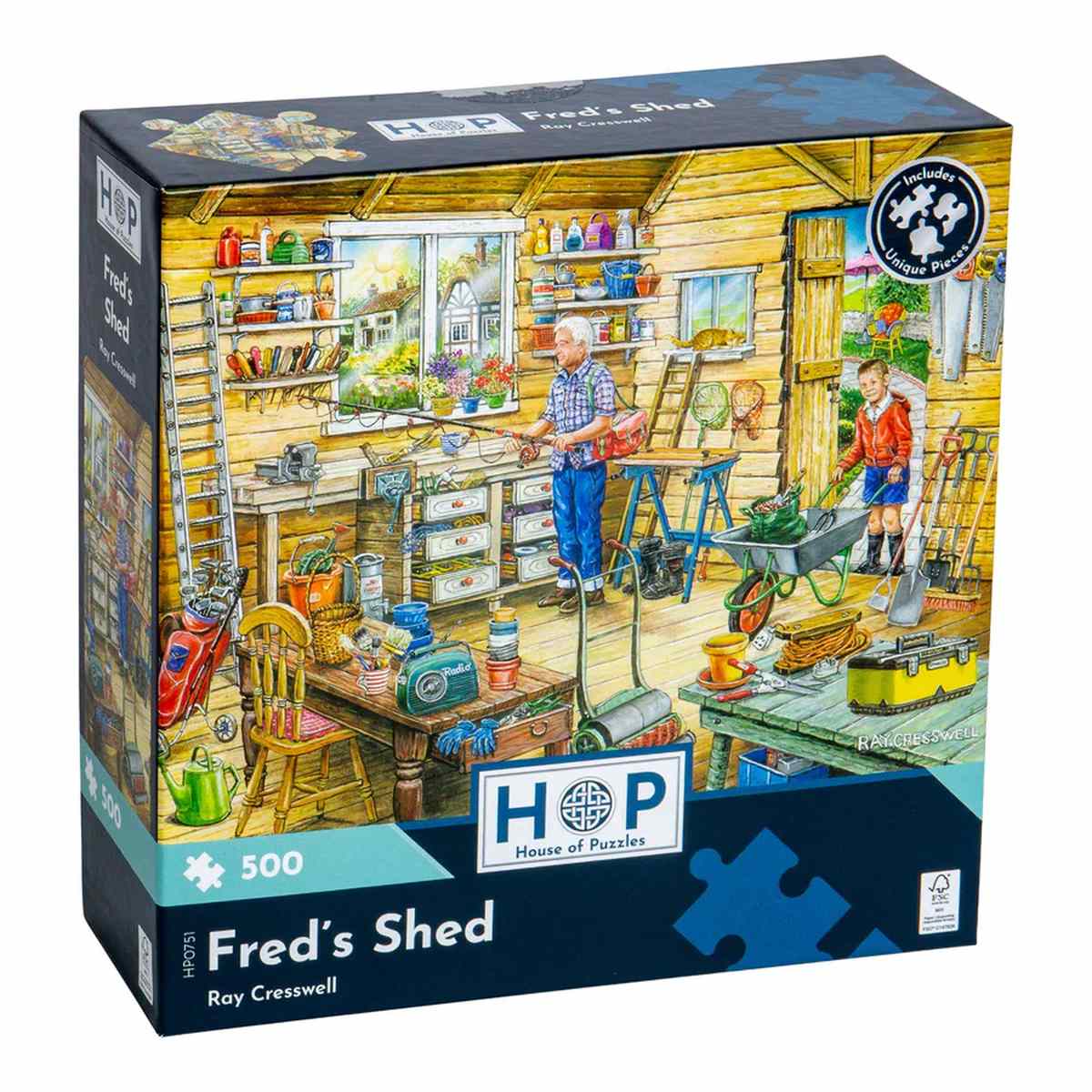 Fred's Shed - 500 Piece - House of Puzzles