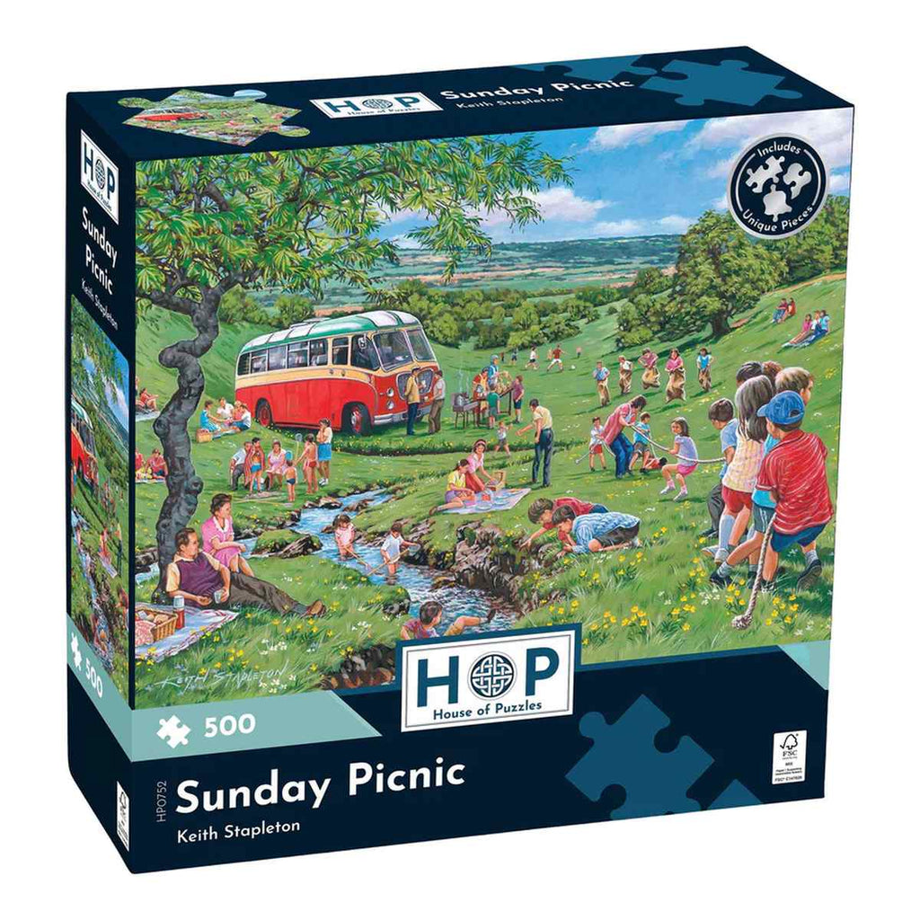 Sunday Picnic - 500 Piece - House of Puzzles