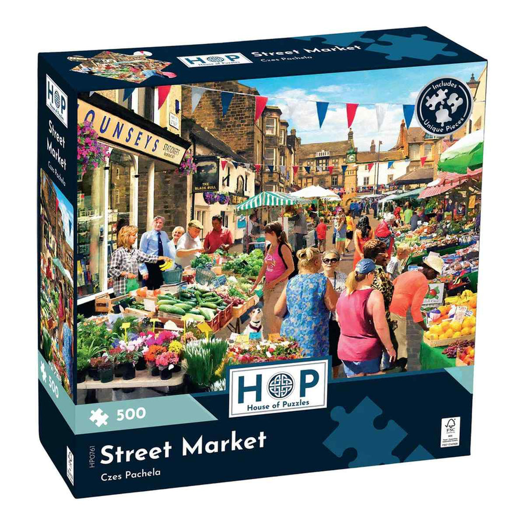 Street Market - 500 Piece - House of Puzzles