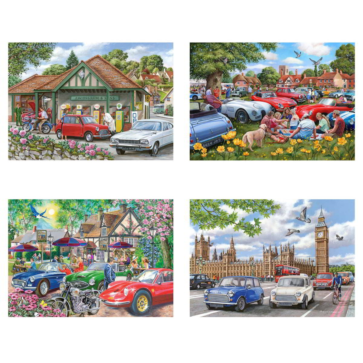 Nice Day For A Drive - 4 x 500 Piece - House of Puzzles