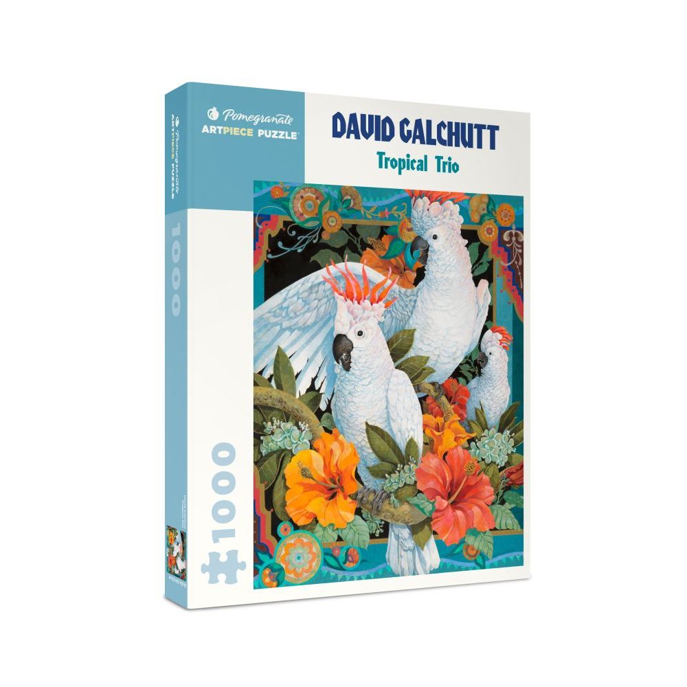 David Galchutt: Tropical Trio - 1000 Piece Pomegranate Jigsaw Puzzle