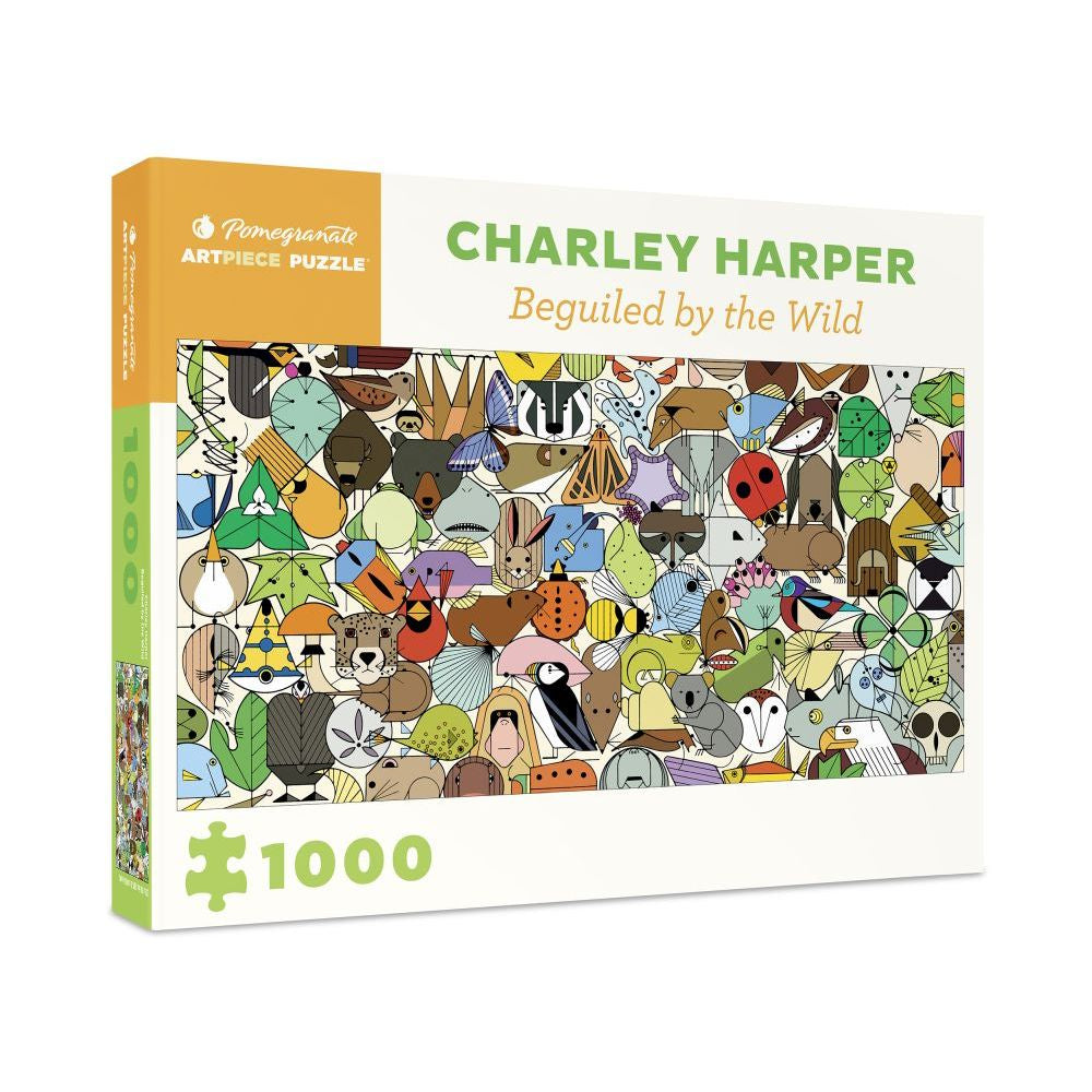 Charley Harper: Beguiled by the Wild - 1000 Piece Pomegranate Jigsaw Puzzle