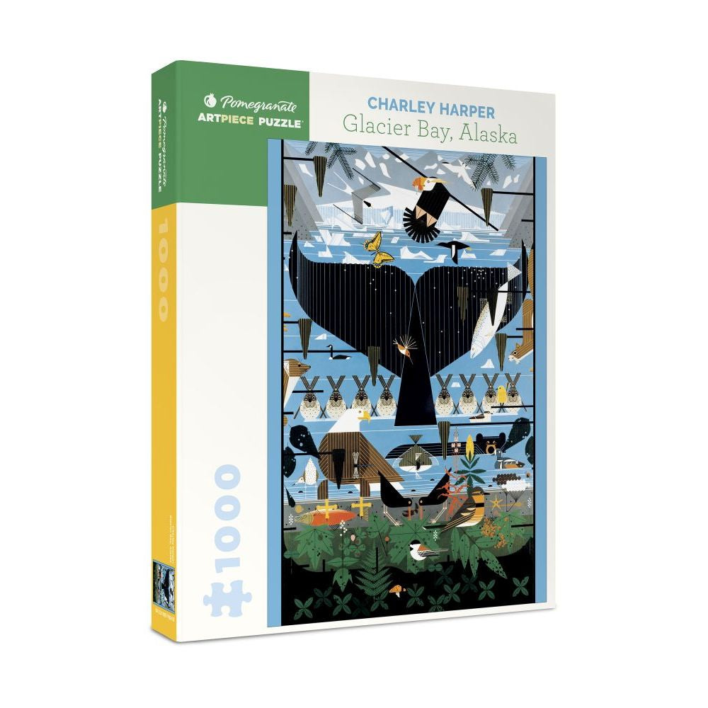 Charley Harper: Glacier Bay - 1000 Piece Pomegranate Jigsaw Puzzle