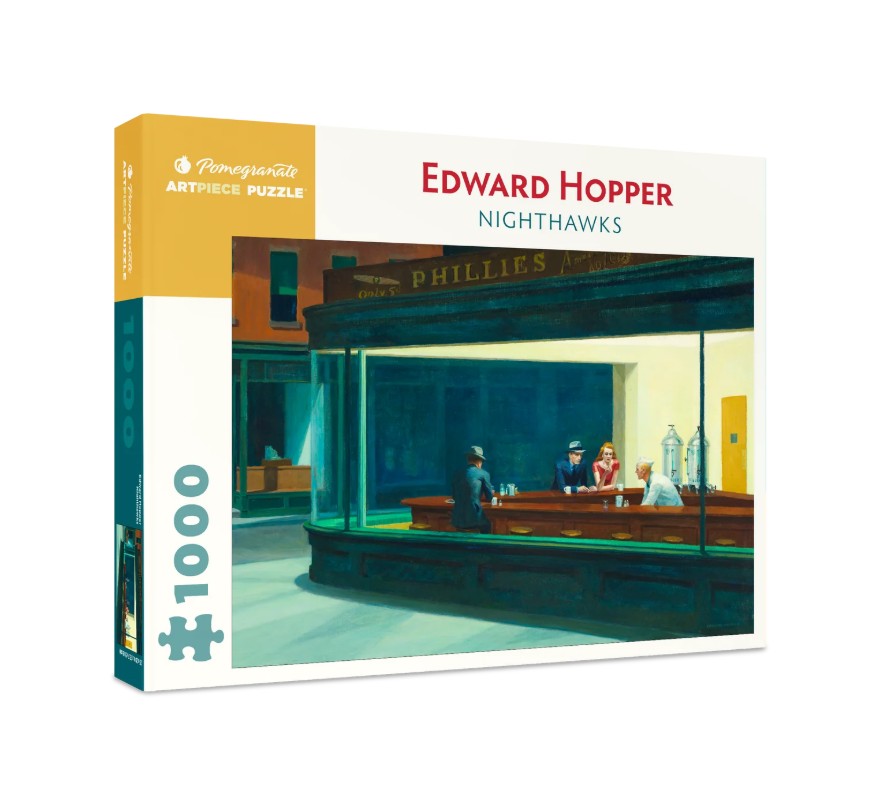 Edward Hopper: Nighthawks - 1000 Piece Pomegranate Jigsaw Puzzle