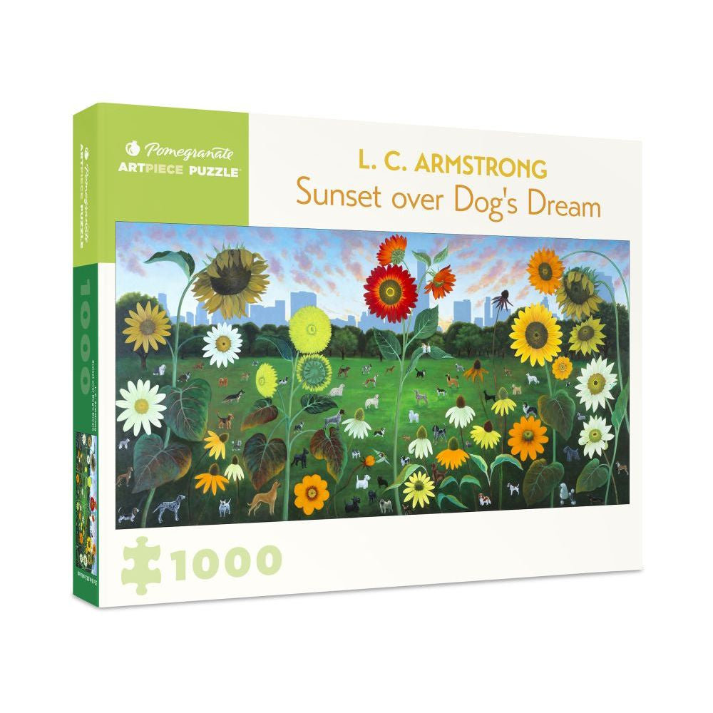 L.C. Armstrong: Sunset over Dog's Dream - 1000 Piece Pomegranate Jigsaw Puzzle