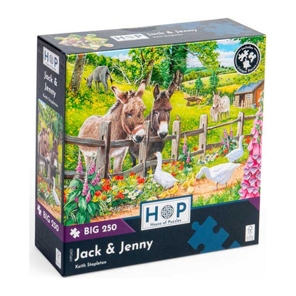 Jack & Jenny 250 large piece jigsaw puzzle by House of Puzzles