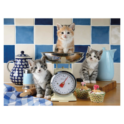 Kitten in the Kitchen 1500 piece jigsaw puzzle by Ravensburger, alternate view