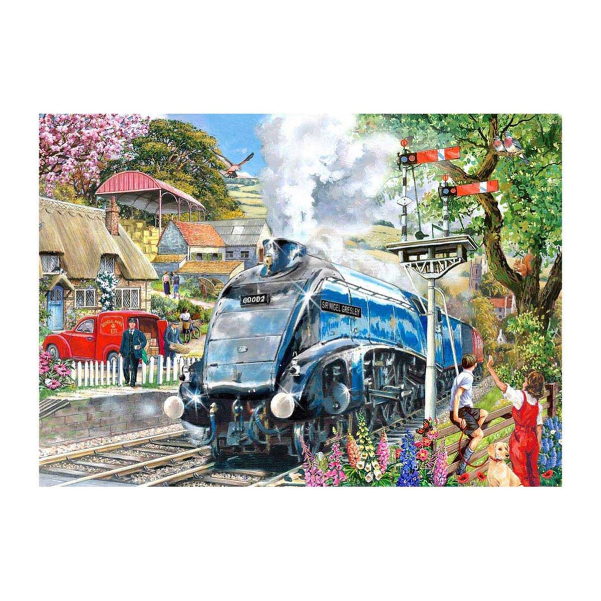 Knight Train 500 large piece jigsaw puzzle by House of Puzzles