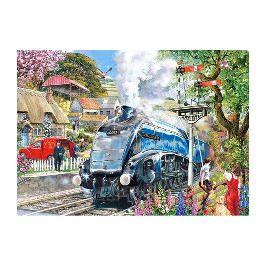 Knight Train 500 large piece jigsaw puzzle by House of Puzzles