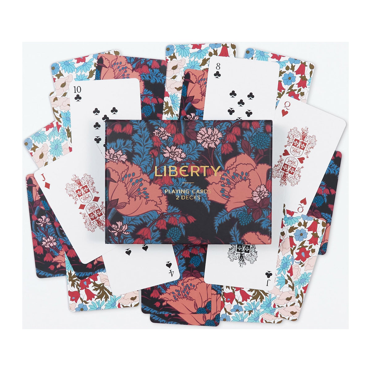 Liberty Floral Playing Cards Twin Pack by Galison, alternate view