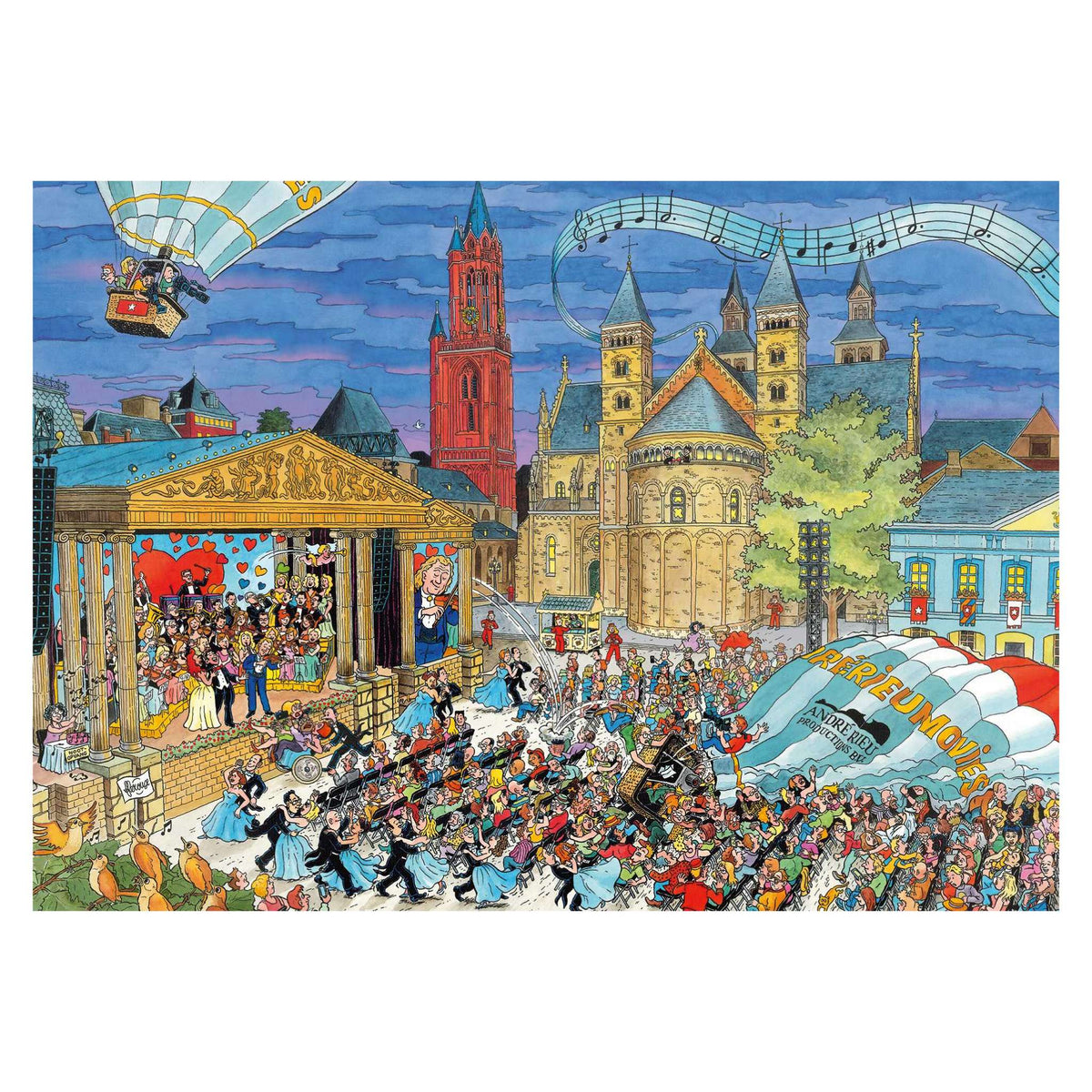 Maastricht 1000 piece jigsaw puzzle by Ravensburger, alternate view
