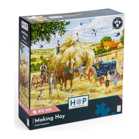 Making Hay 500 large piece jigsaw puzzle by House of Puzzles