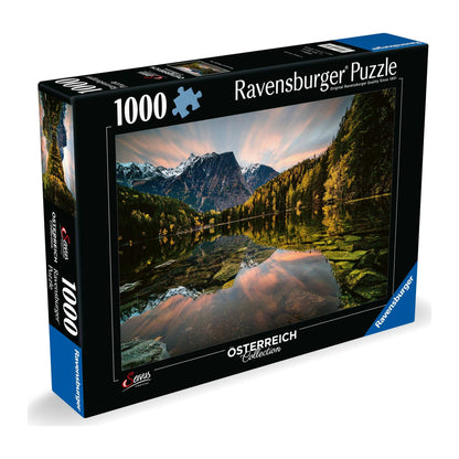 Natural Jewel: Lake Piburg 1000 piece jigsaw puzzle by Ravensburger, alternate view