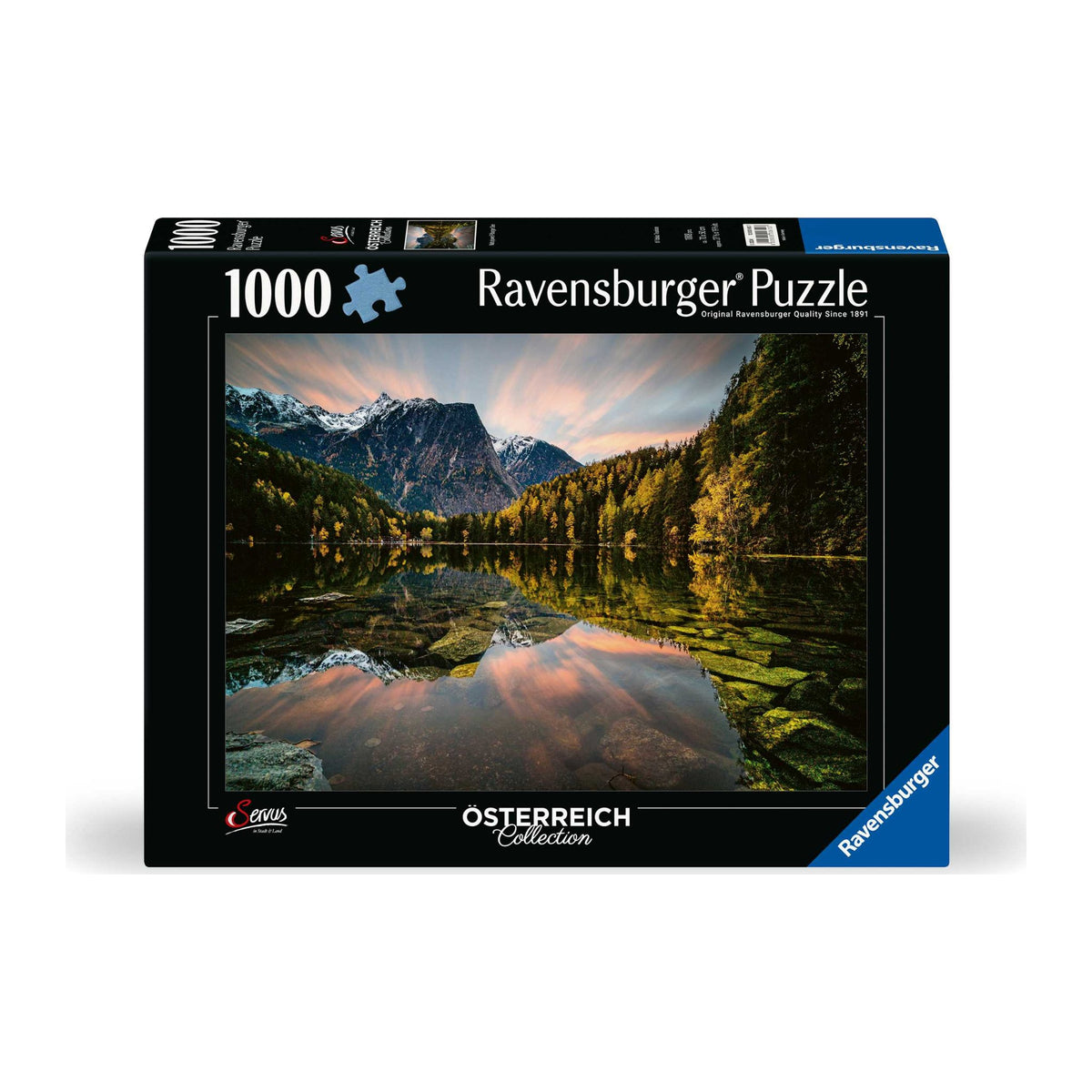Natural Jewel: Lake Piburg 1000 piece jigsaw puzzle by Ravensburger