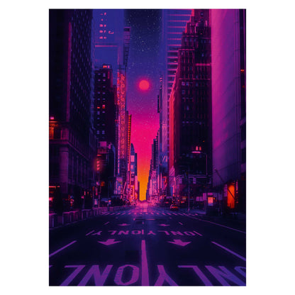 New York in Neon 1000 piece jigsaw puzzle by Ravensburger, alternate view