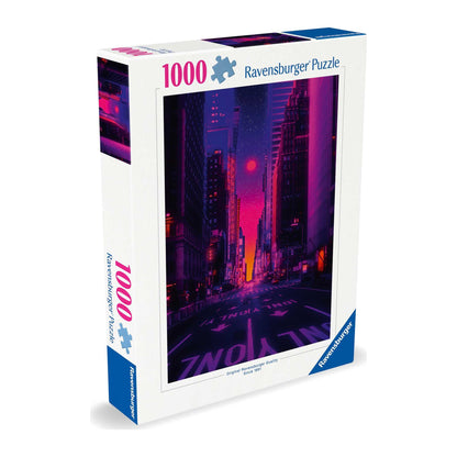 New York in Neon 1000 piece jigsaw puzzle by Ravensburger, alternate view