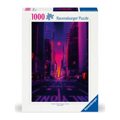 New York in Neon 1000 piece jigsaw puzzle by Ravensburger