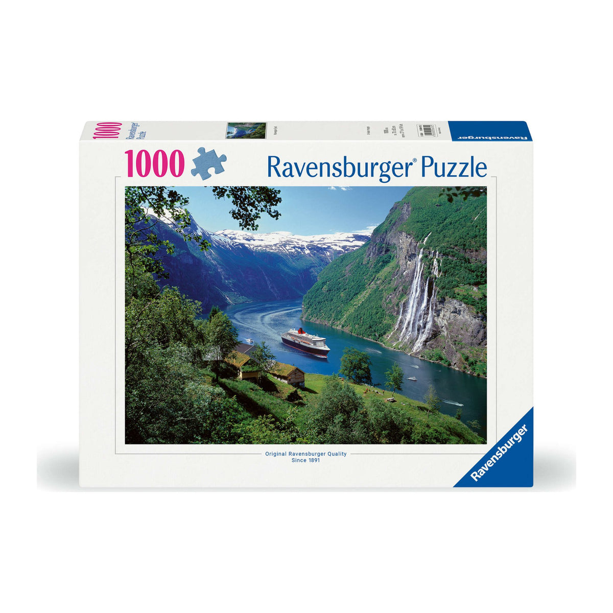 Norwegian Fjord 1000 piece jigsaw puzzle by Ravensburger