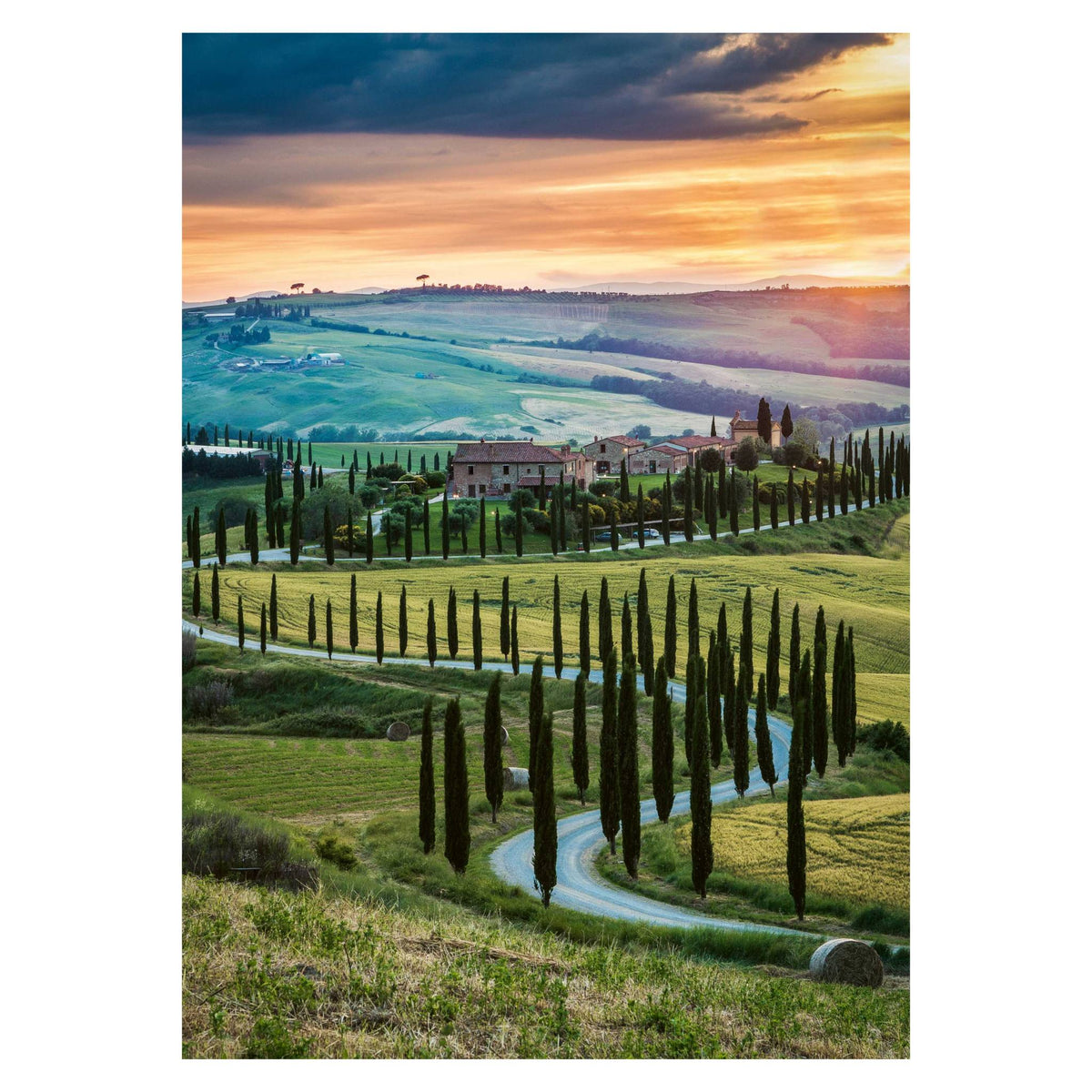 Orcia Valley, Tuscany 1000 piece jigsaw puzzle by Ravensburger, alternate view