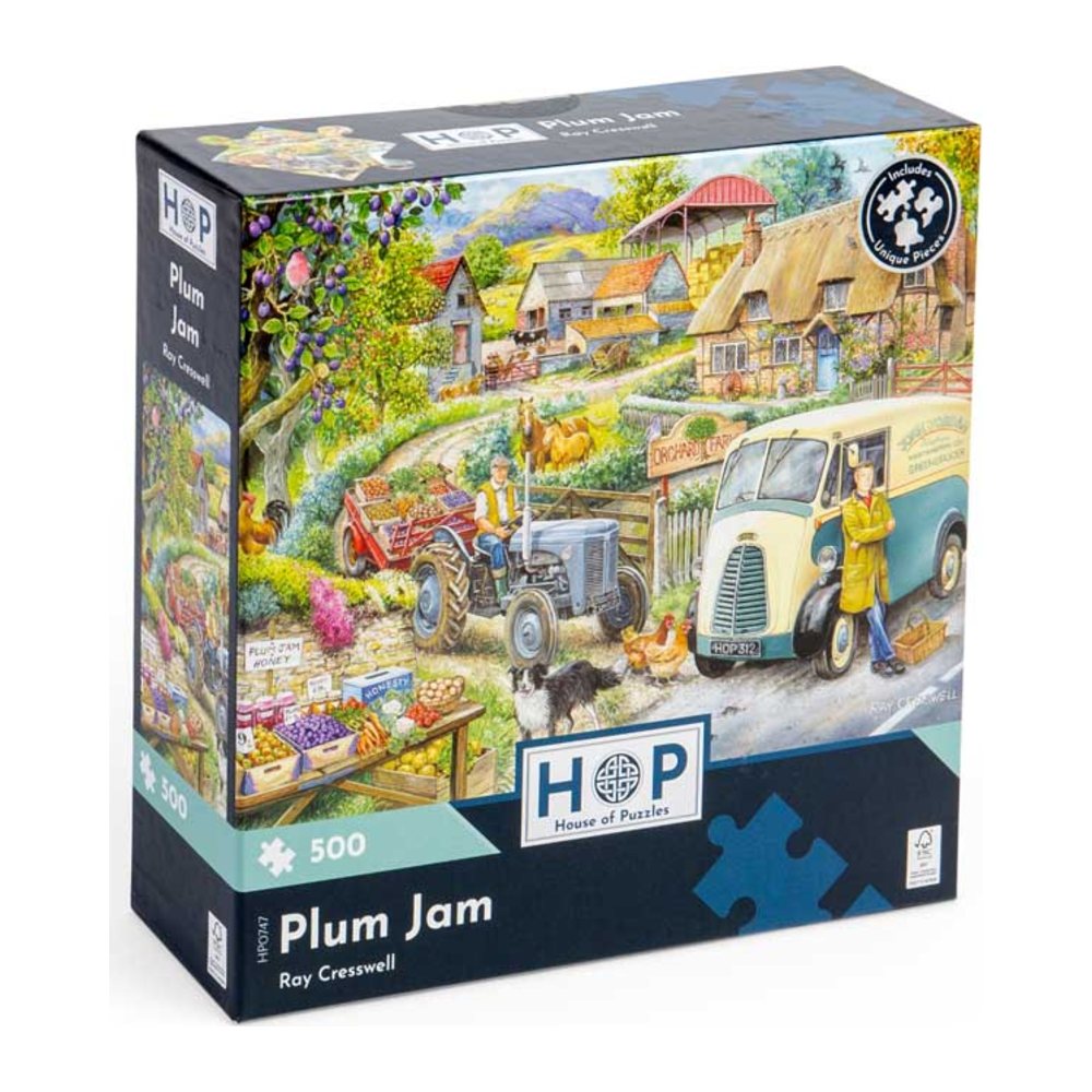 Plum Jam 500 piece jigsaw puzzle by House of Puzzles
