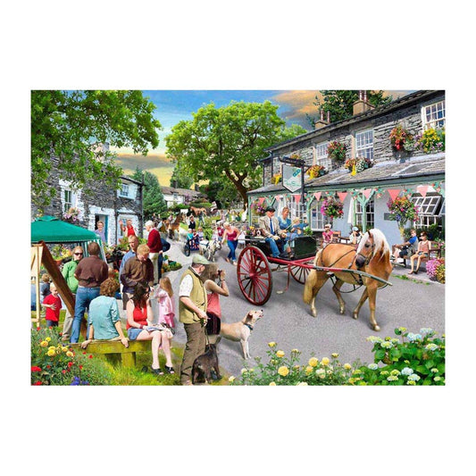 Pony Parade 500 large piece jigsaw puzzle by House of Puzzles, alternate view