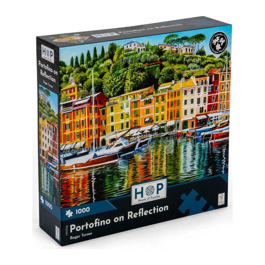 Portofino on Reflection 1000 piece jigsaw puzzle by House of Puzzles