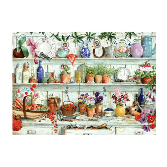 Posies & Produce 1000 piece jigsaw puzzle by House of Puzzles, alternate view
