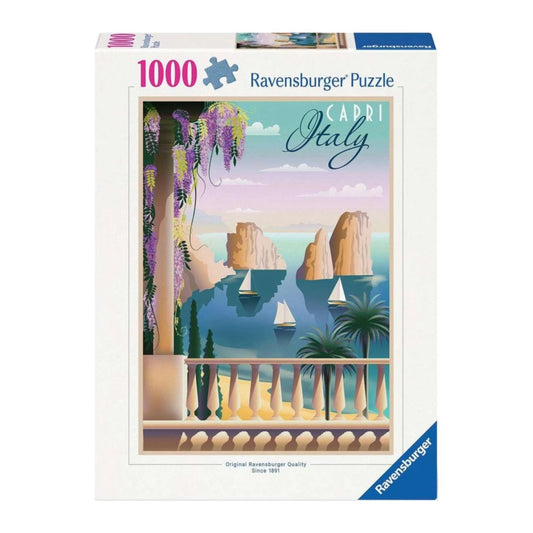 Postcard from Capri, Italy 1000 piece jigsaw puzzle by Ravensburger