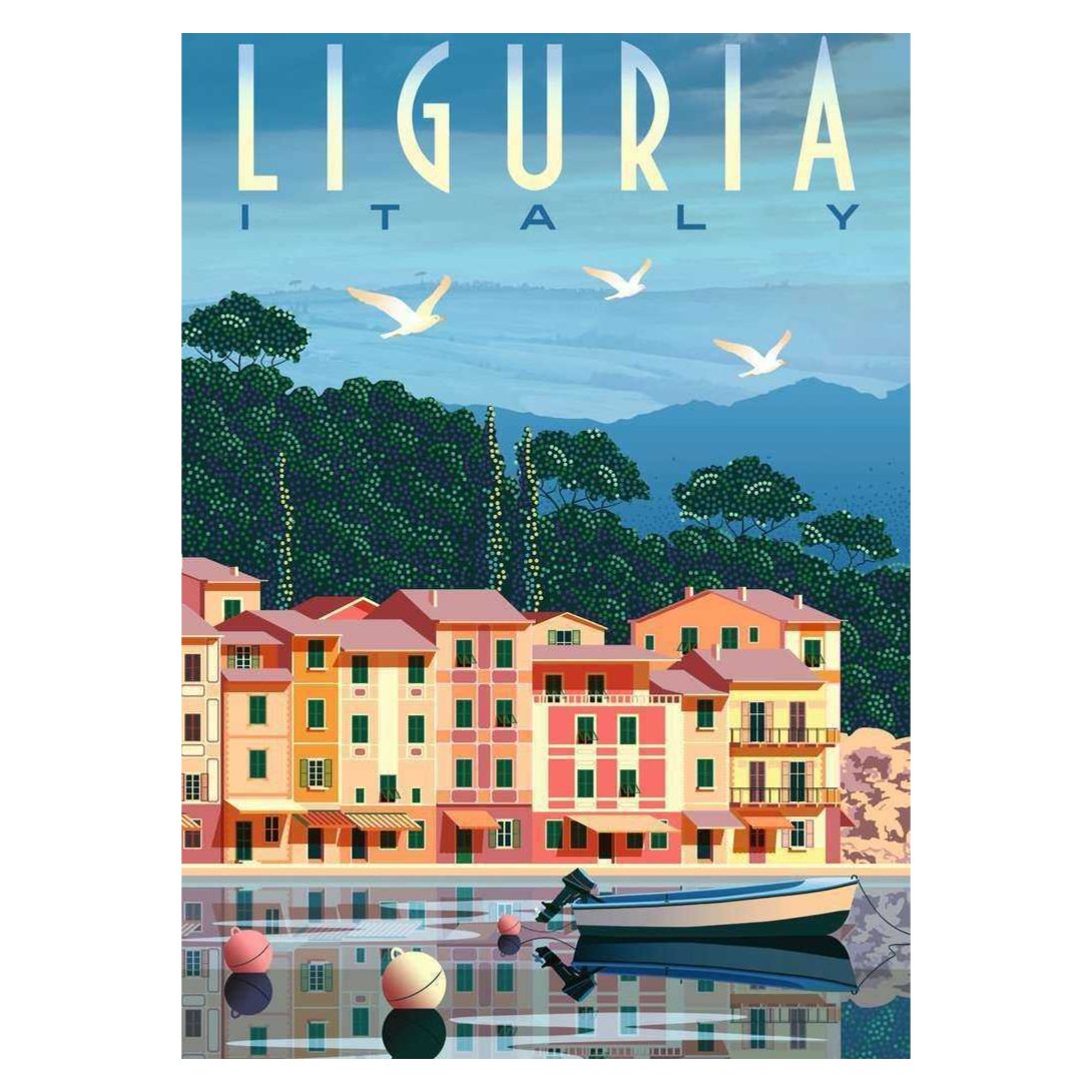 Postcard from Liguria, Italy 1000 piece jigsaw puzzle by Ravensburger, alternate view