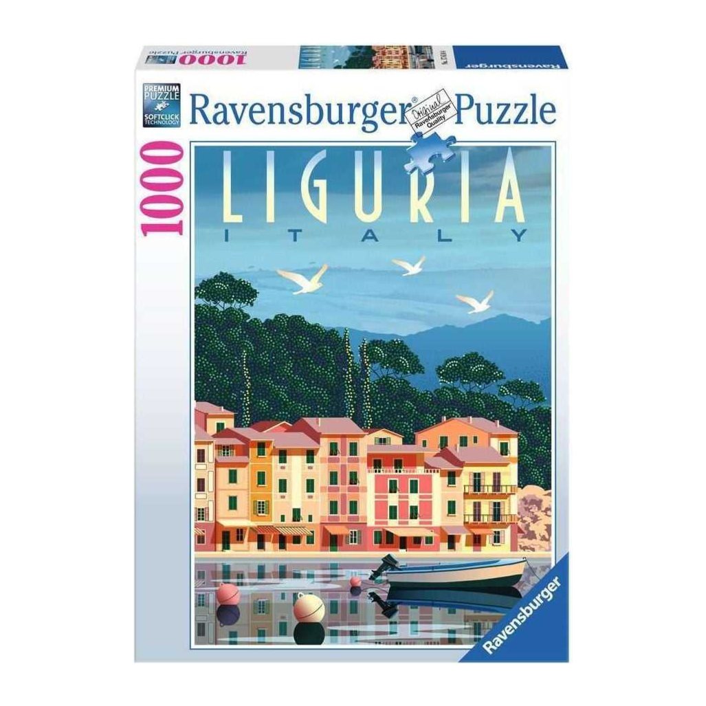 Postcard from Liguria, Italy 1000 piece jigsaw puzzle by Ravensburger