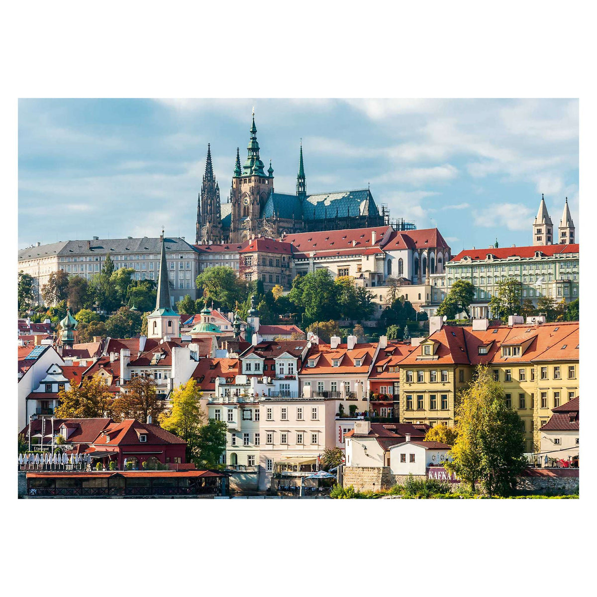 Prague Castle 1000 piece jigsaw puzzle by Ravensburger, alternate view