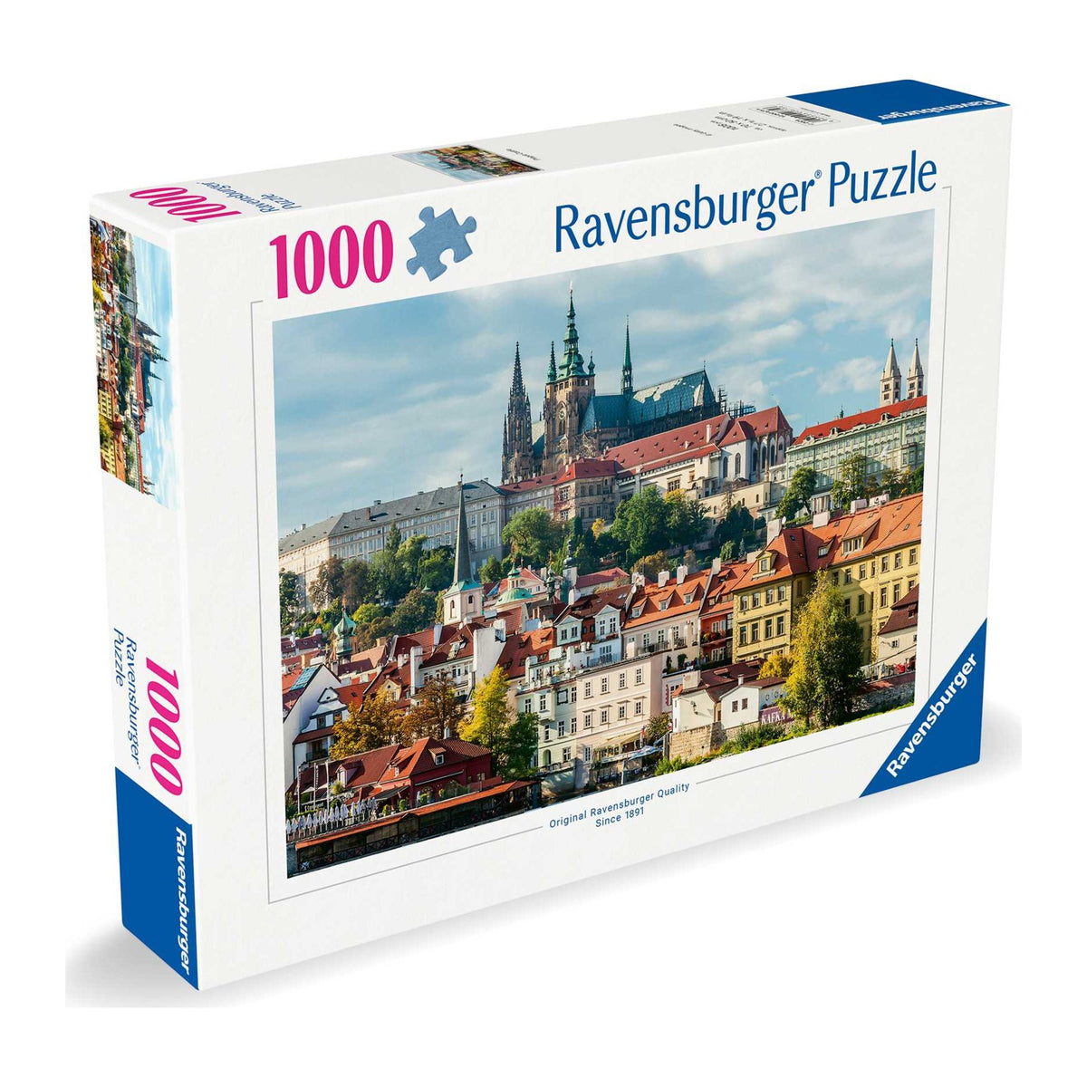 Prague Castle 1000 piece jigsaw puzzle by Ravensburger, alternate view