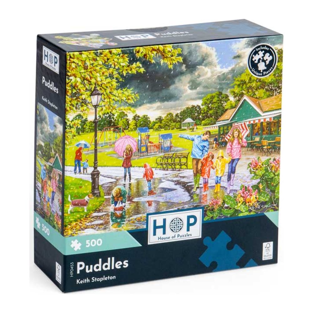 Puddles 500 piece jigsaw puzzle by House of Puzzles